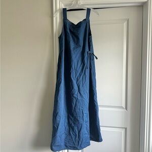 TALBOTS BLUE SUNDRESS WITH DENIM LOOK
